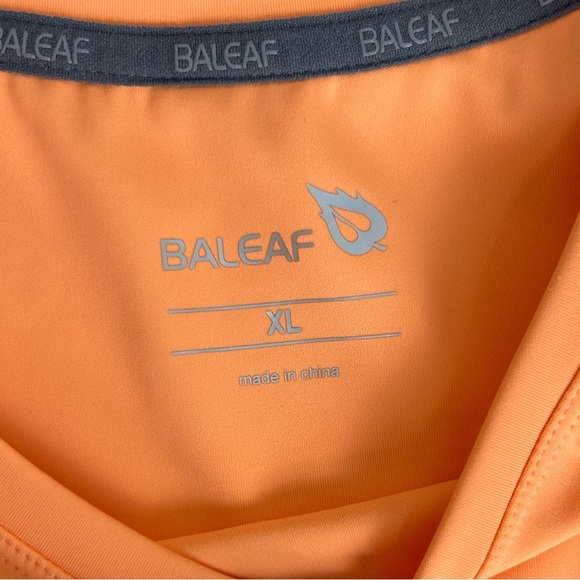 Baleaf Orange Womens Golf Tennis Dress Athletic Sport 2 Pockets Sleeveless SZ XL - Picture 2 of 10